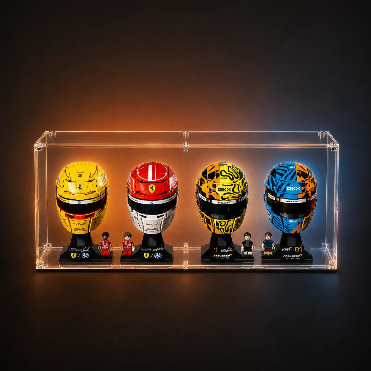 LEGO Wall Display Case - Helmet Series 4-in-1